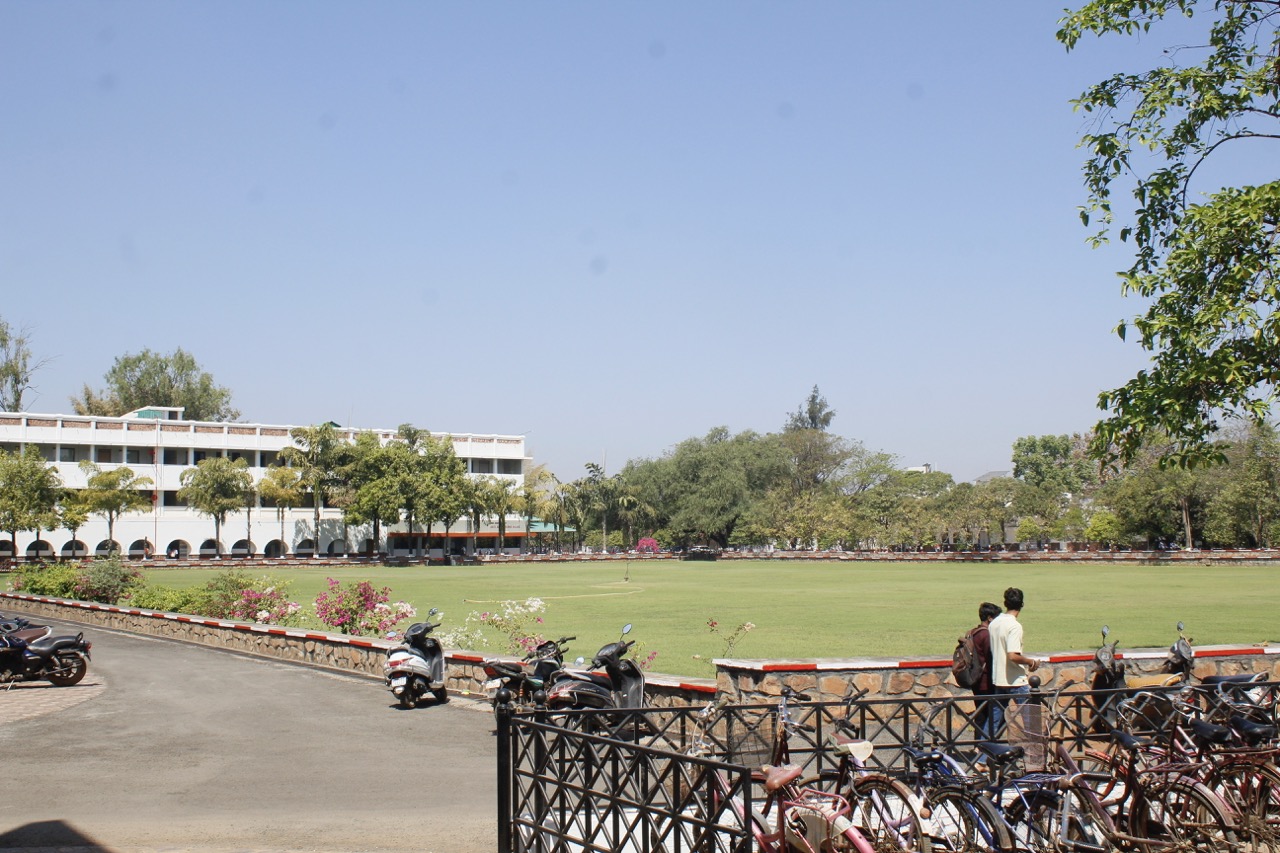 Campus grounds at N.M.D. College, Gondia